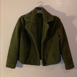 Olive green Sherpa jacket